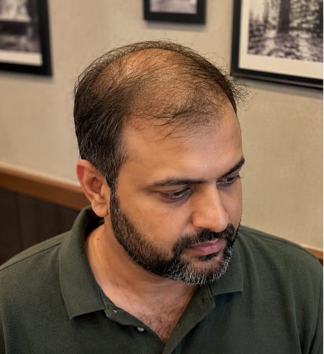 Before hair patch